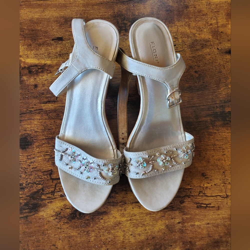 Silver Wedge Heels